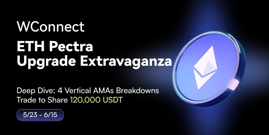 CoinWのWConnect、イーサリアムのPectraアップグレードを祝う12万ドル報酬キャンペーンを開始
