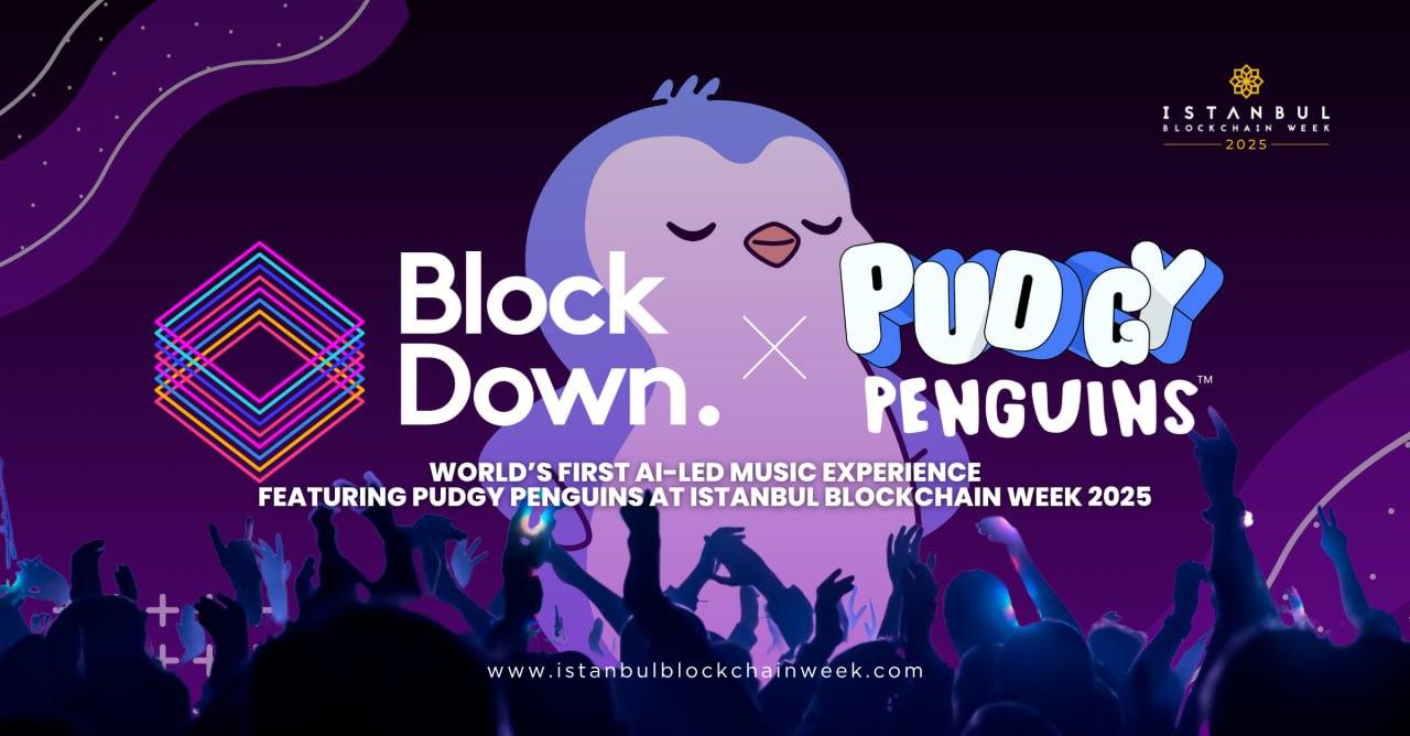 ブロックダウンフェスティバルがPudgy PenguinsとAI音楽体験を発表、IBW 2025にて