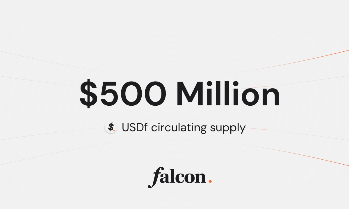 ファルコンファイナンス、USDfステーブルコイン供給が5億ドルを突破