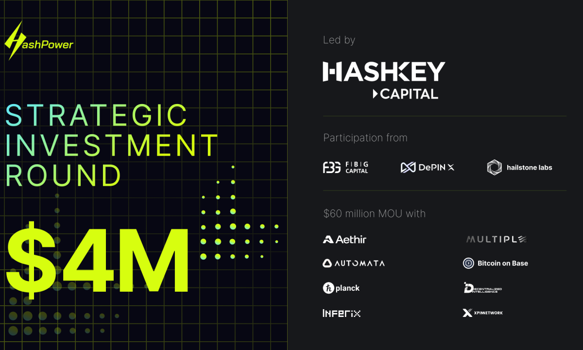 HashPower、分散型マイニングとAIインフラの推進に4百万ドルの投資を確保