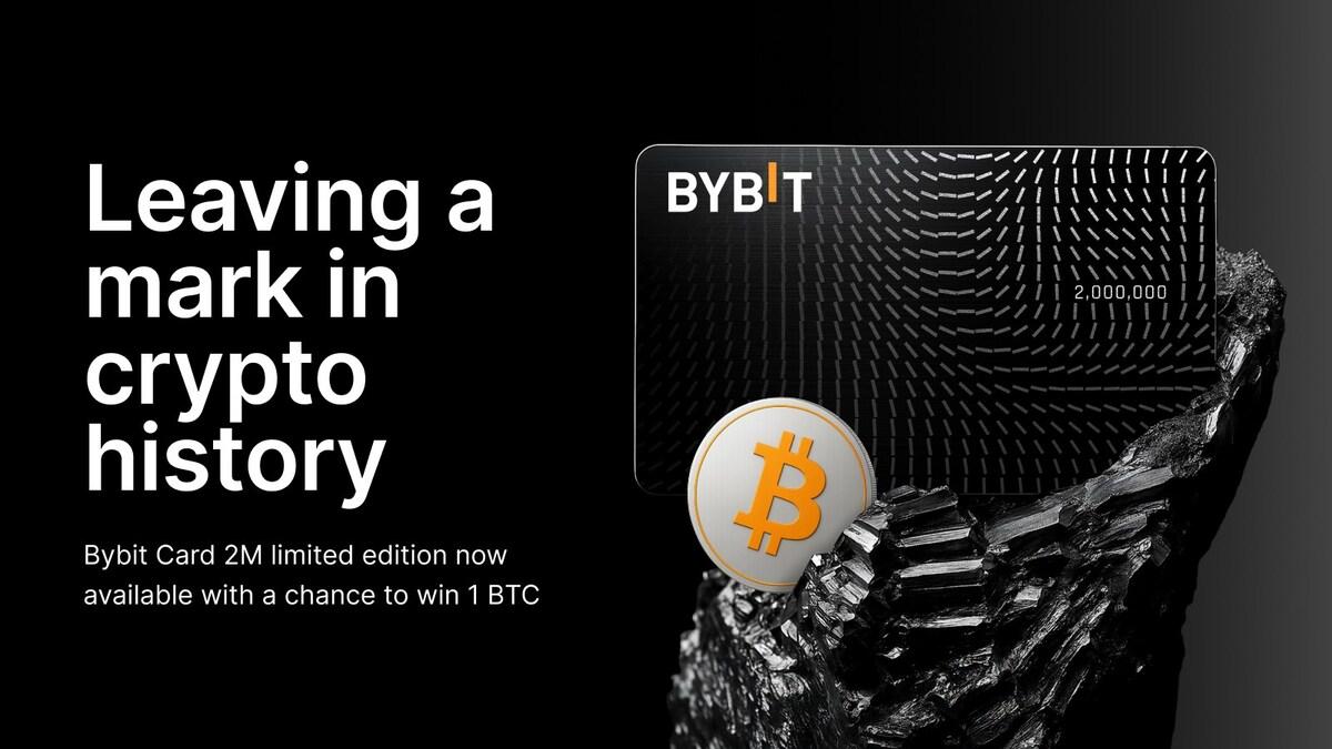 Bybitカード、200万人達成記念で限定コレクティブルと1BTCプレゼント！