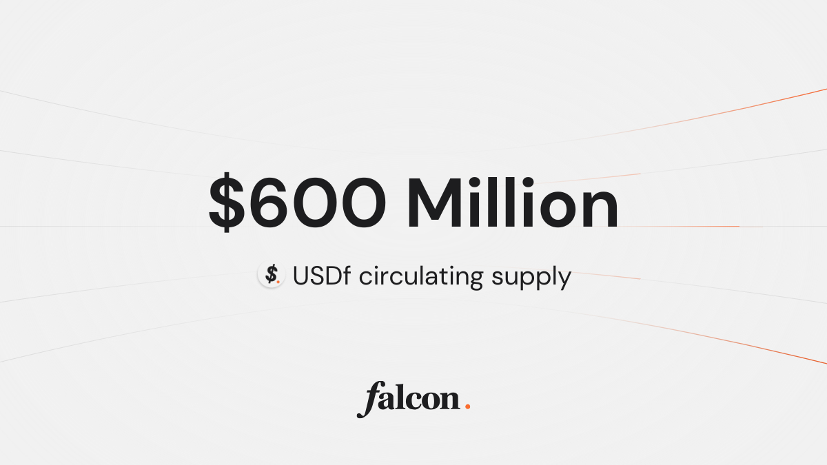 ファルコンファイナンスがDeFi需要の高まりでUSDf供給額600億円を突破！
