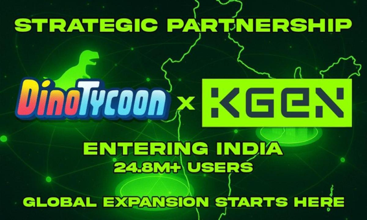 「『ダイノタイクーン』がKGeNと提携、インドでオンチェーンゲームを拡大！」