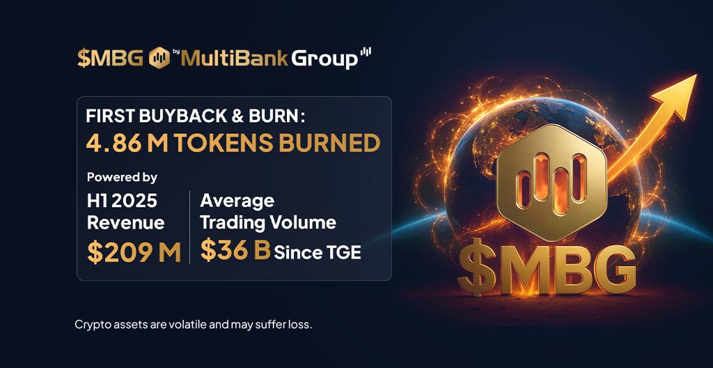 MultiBank Group、初のMBGトークン買戻しで486万枚を焼却