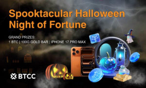 BTCCがハロウィン特別企画開催!ビットコイン・金の延べ棒・iPhone17が当たる