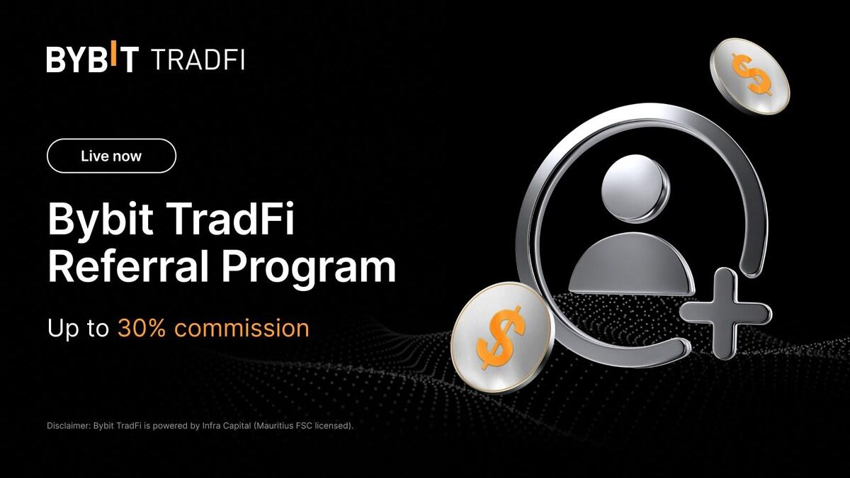 Bybit TradFiが最大30%報酬の新規紹介プログラムを開始