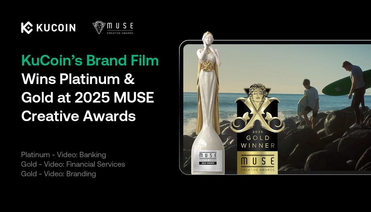 KuCoinのブランド動画が「MUSEクリエイティブアワード2025」最高賞を受賞