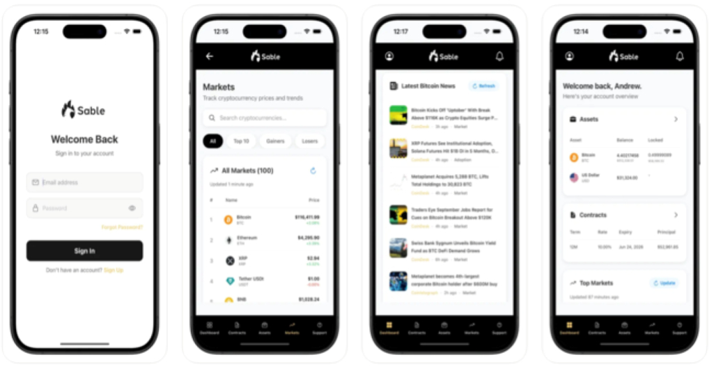 Sable Venture Capital、AI搭載のビットコイン資産運用アプリをiOS向けにリリース