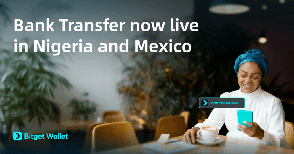 Bitgetウォレット、ナイジェリア・メキシコで銀行80行超とステーブルコイン連携