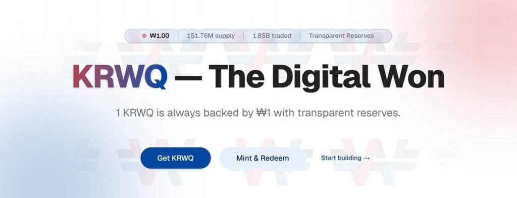 韓国初のウォン連動ステーブルコイン「KRWQ」、取引高10億ウォン突破