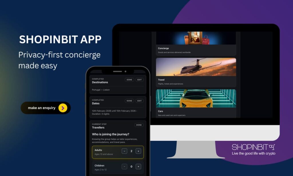 ShopinBit：暗号通貨で注文できる世界対応のプライバシー重視コンシェルジュアプリ