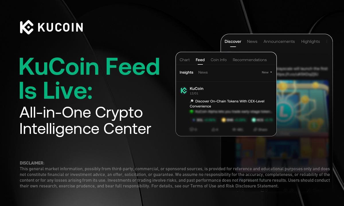 KuCoin、AI搭載の仮想通貨オールインワン情報『KuCoin Feed』開始