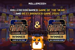 RollerCoin、2025年Blockchain Game Awardsで年間最優秀＆最優秀ブラウザゲーム受賞