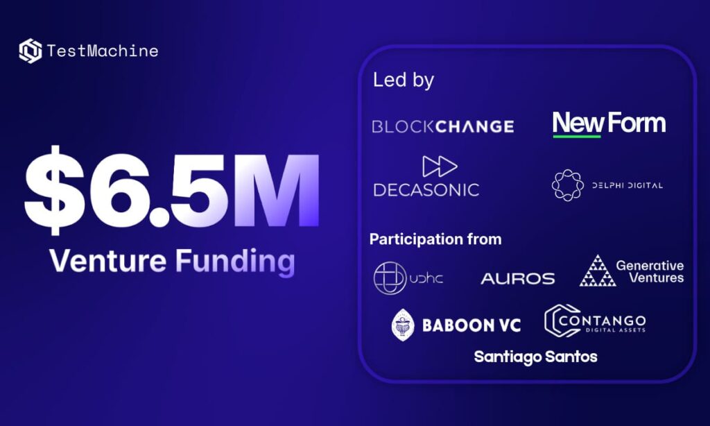 TestMachine、650万ドル超の資金調達でAI×ブロックチェーンセキュリティ強化