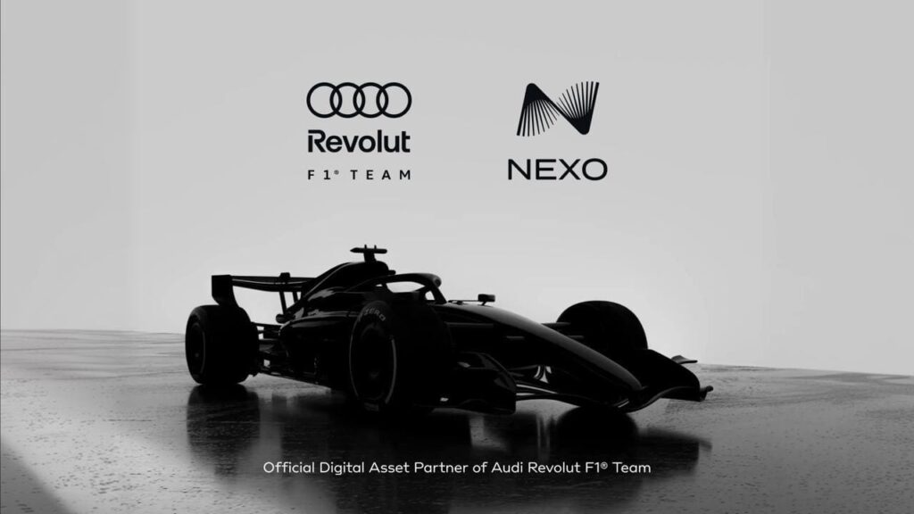 Audi Revolut F1チーム、Nexoを公式デジタル資産パートナーに発表