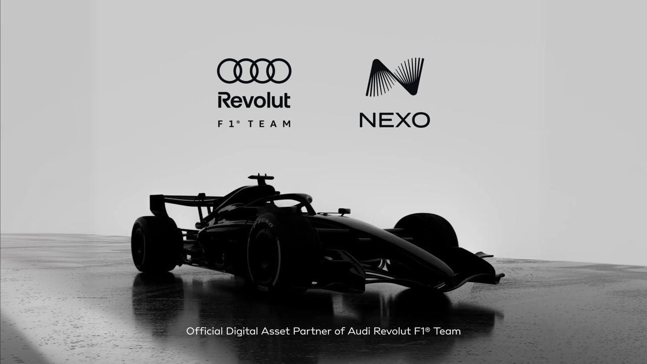 Audi Revolut F1チーム、Nexoを公式デジタル資産パートナーに発表